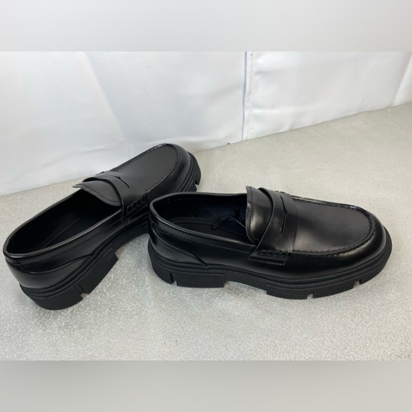 Zara Womens Black Chunky Platform Loafers  Slip On Shoes Size 43 Us 11 - Picture 12 of 12